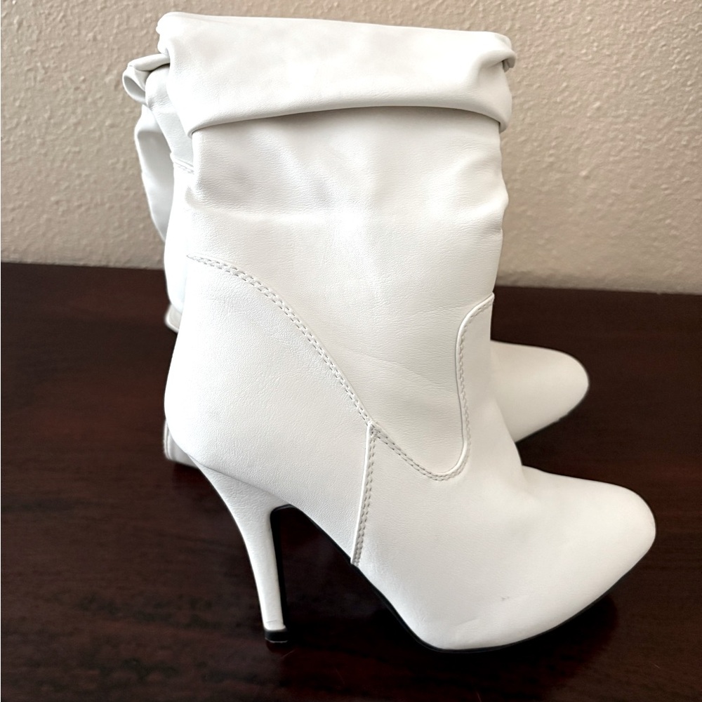 White over the knee boots